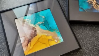 アルコールインクアートフレーム入り