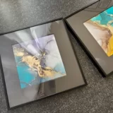 アルコールインクアートフレーム入り