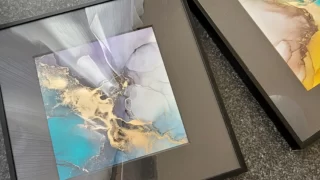 アルコールインクアートフレーム入り