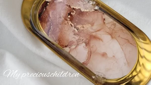 【Sold out】アルコールインクアートキャッシュトレイ